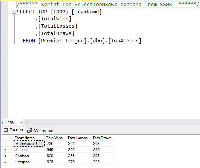 Premier League Database