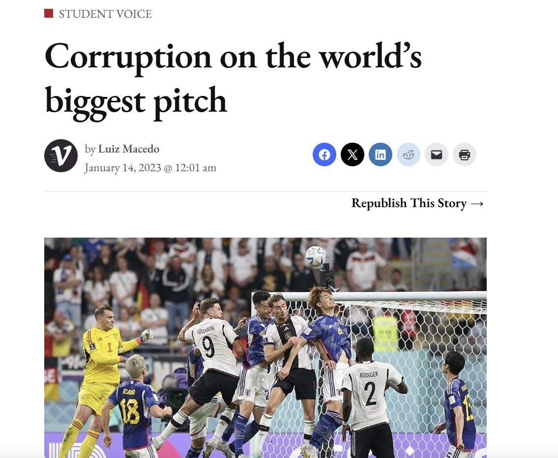 World Cup Corruption Article